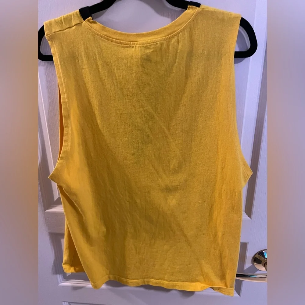 Yellow graphic tank - Forever 21- Size Large - Picture 2 of 2